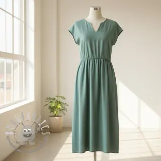 Viscosa con lino PREMIUM dark old green