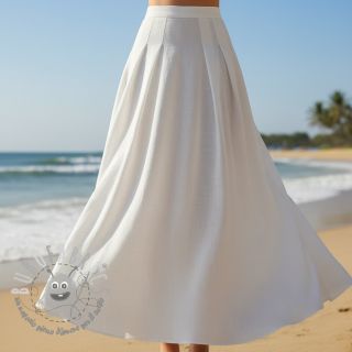 Viscosa con lino PREMIUM white