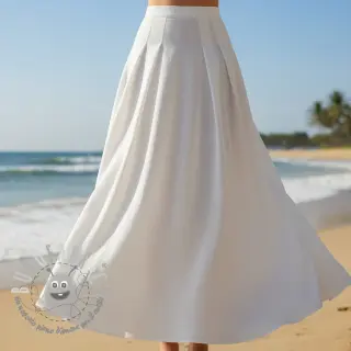 Viscosa con lino PREMIUM white