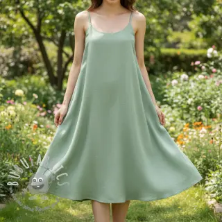 Viscosa con lino PREMIUM old green