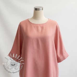 Viscosa con lino PREMIUM coral