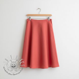 Viscosa con lino PREMIUM dark coral