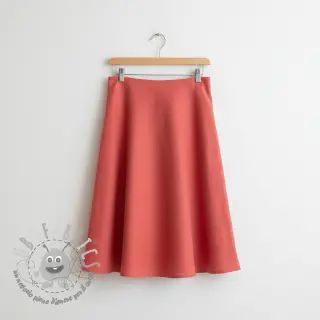 Viscosa con lino PREMIUM dark coral