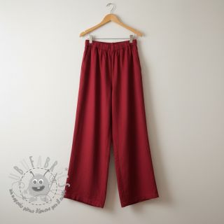 Viscosa con lino PREMIUM dark red
