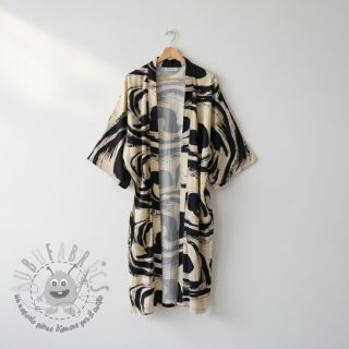 Viscosa con lino Swirls design B