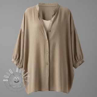 Viscosa con lino CRINCLE sand