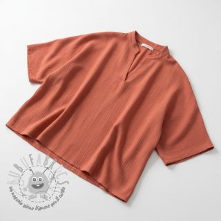 Viscosa con lino CRINCLE clay