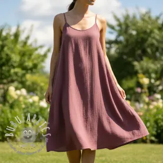 Viscosa con lino CRINCLE mulberry