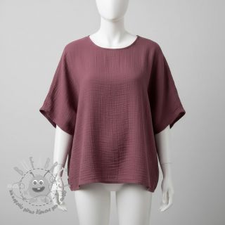 Viscosa con lino CRINCLE mulberry