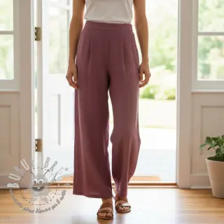 Viscosa con lino CRINCLE mulberry