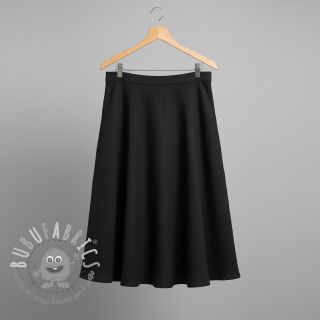 Viscosa con lino CRINCLE black