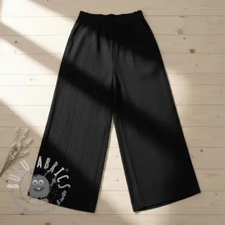 Viscosa con lino CRINCLE black