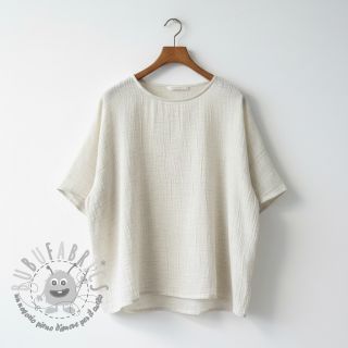 Viscosa con lino CRINCLE off white