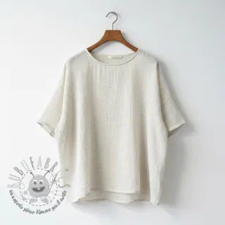 Viscosa con lino CRINCLE off white