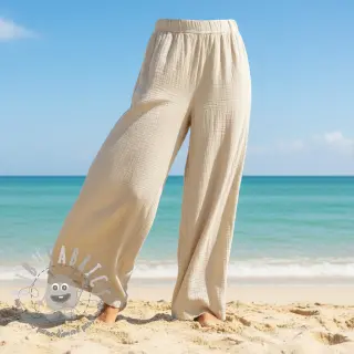 Viscosa con lino CRINCLE SIMPLY NATURAL