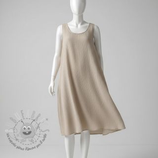 Viscosa con lino CRINCLE beige