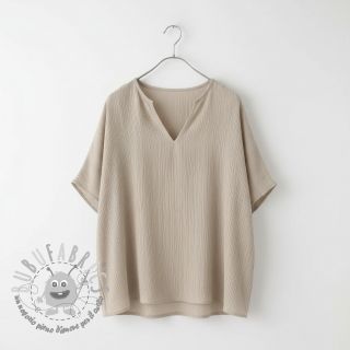 Viscosa con lino CRINCLE beige