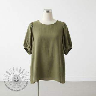 Viscosa con lino CRINCLE pickle