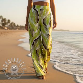 Viscosa SATIN Chloe green digital print