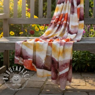 Viscosa SATIN Chloe red digital print