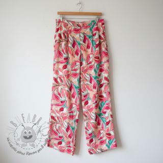 Viscosa SATIN Giselle red digital print