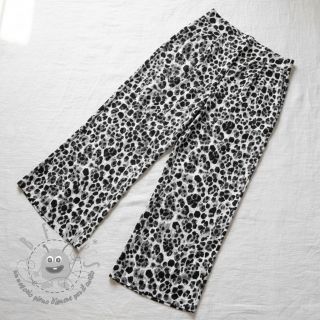 Viscosa SATIN Animal skin black digital print