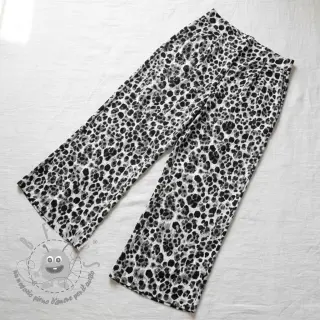 Viscosa SATIN Animal skin black digital print