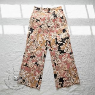 Viscosa SATIN Flowie Noe black digital print