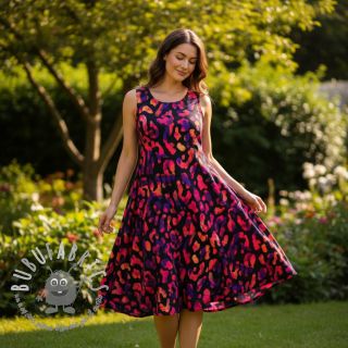 Viscosa RADIANCE Animal skin black digital print