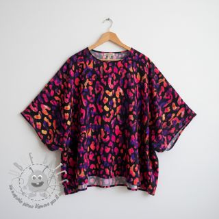 Viscosa RADIANCE Animal skin black digital print