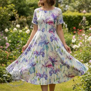 Viscosa RADIANCE Flower Tara digital print