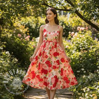 Viscosa RADIANCE Flower Galia digital print