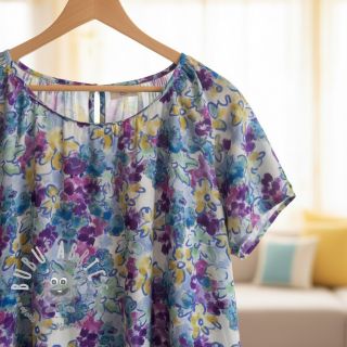 Viscosa RADIANCE Flower Horas digital print