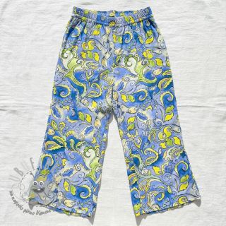 Viscosa RADIANCE Abstract paisley blue digital print