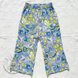Viscosa RADIANCE Abstract paisley blue digital print