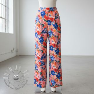 Viscosa RADIANCE Cornelia flowers pink digital print