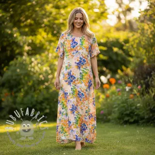 Viscosa RADIANCE Danaan yellow digital print