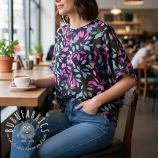 Viscosa RADIANCE Barbara black digital print