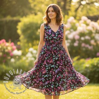 Viscosa RADIANCE Barbara black digital print