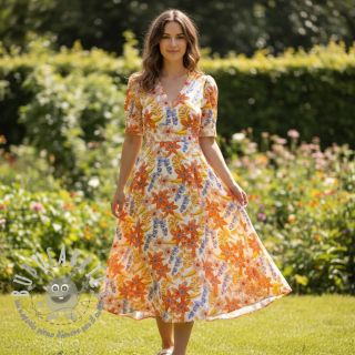 Viscosa RADIANCE Old flowers digital print