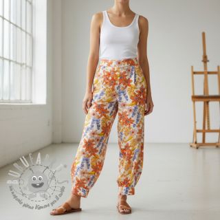 Viscosa RADIANCE Old flowers digital print