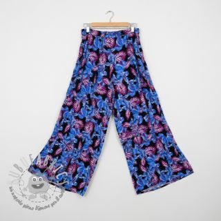 Viscosa RADIANCE Anabella leaves black digital print