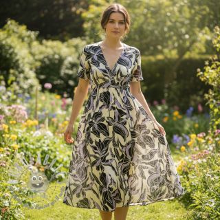 Viscosa ROSELLA STRETCH Flowers