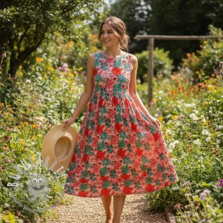 Viscosa RAYON POPLIN Knitted design D digital print