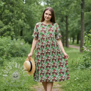 Viscosa RAYON POPLIN Knitted design E digital print
