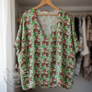 Viscosa RAYON POPLIN Knitted design E digital print