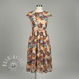 Viscosa RAYON POPLIN Feathers design D digital print