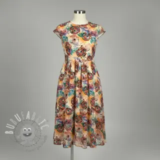 Viscosa RAYON POPLIN Feathers design D digital print