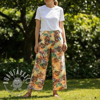 Viscosa RAYON POPLIN Feathers design D digital print