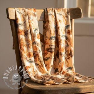 Viscosa RAYON POPLIN Feathers design C digital print